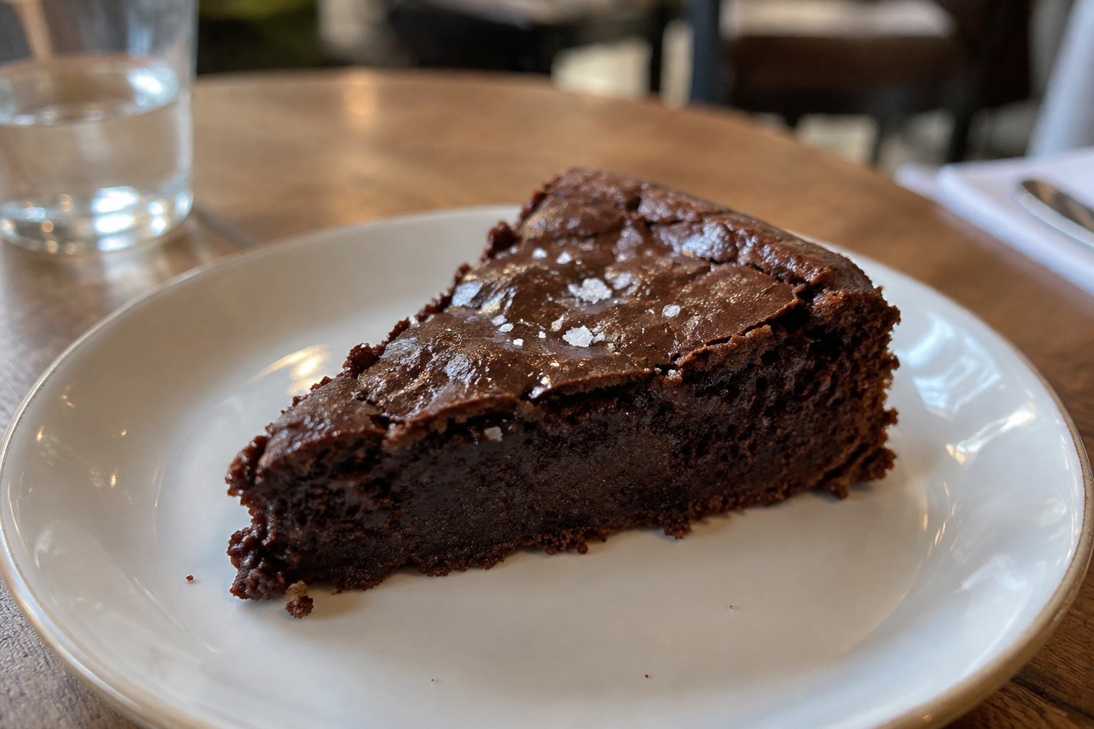 Gâteau au chocolat à la fleur de sel